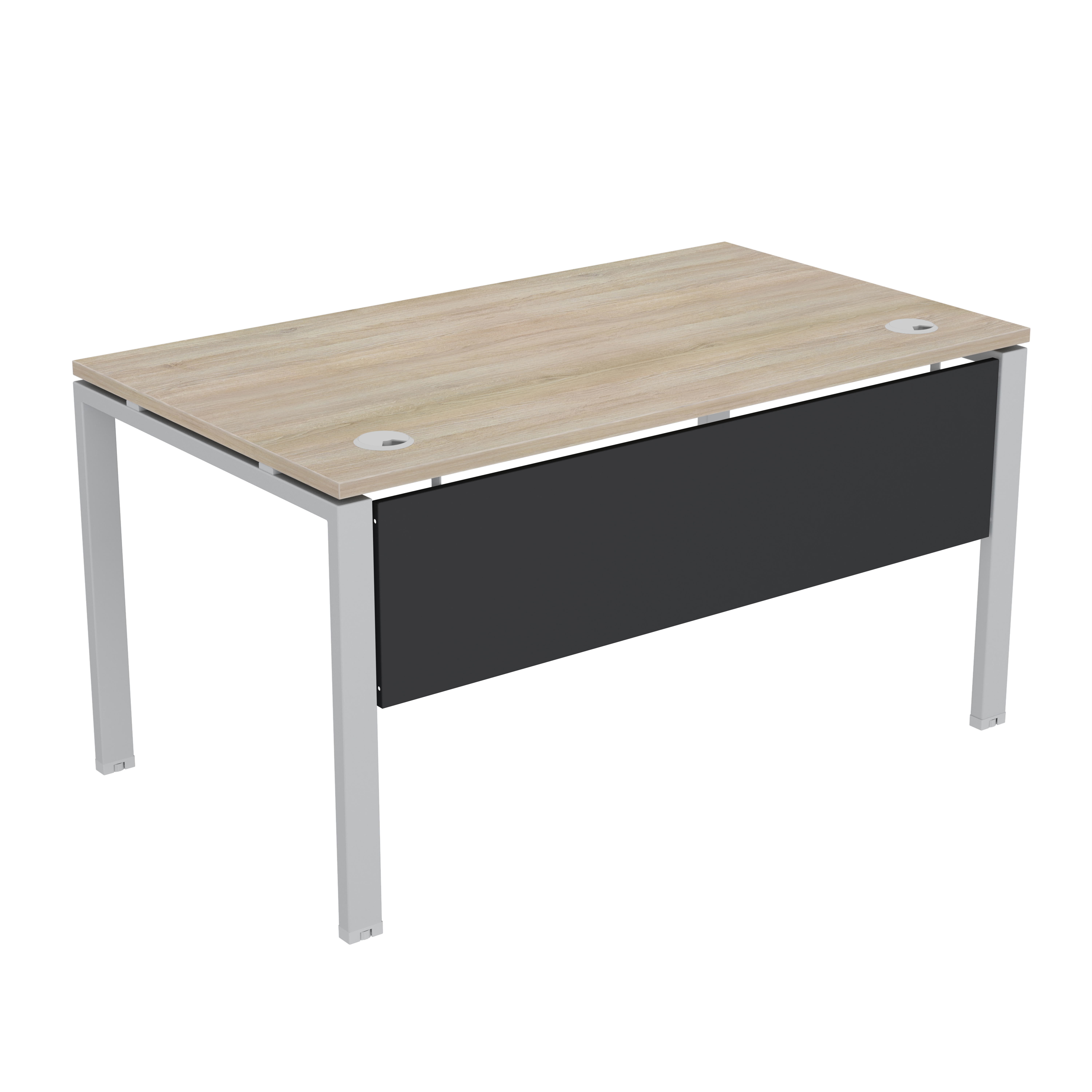 Synergy Metal Modesty Panel with Brackets & Fixings | 1400 | Black